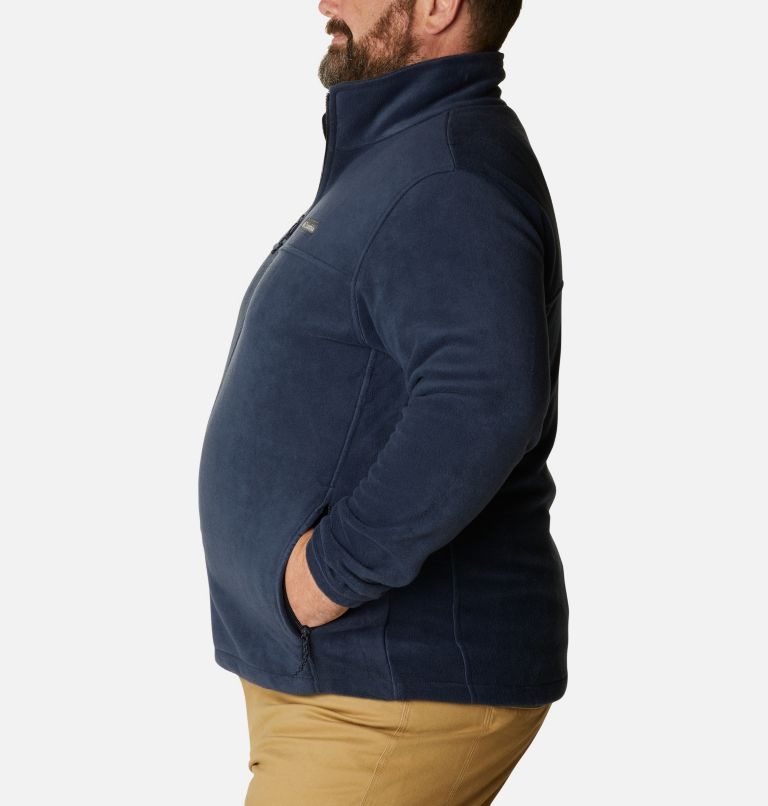 Men's Columbia Steens Mountain 2.0 Full Zip Fleece Jackets Navy | Plus Size CA-L68C5